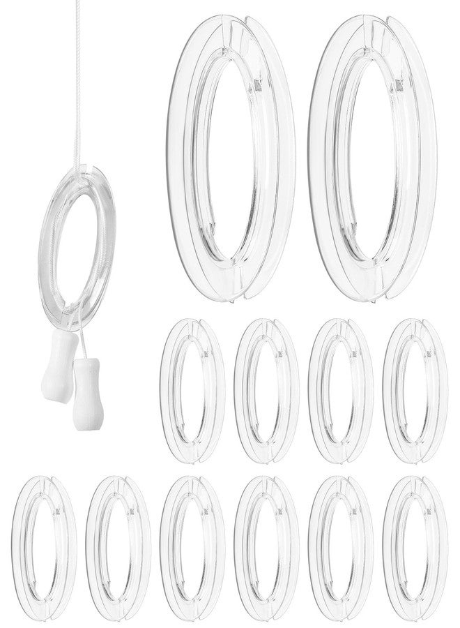 Giokyi 12 Pack Blind Cord Winder, Safety Baby Proof Blinds String Holder, Transparent Anti-Entanglement Cord Organizer for Blinds/Shades, Blind Cord Wrap Cleat Alternative (No Wall Damage, Pet-Friendly) - Image 1